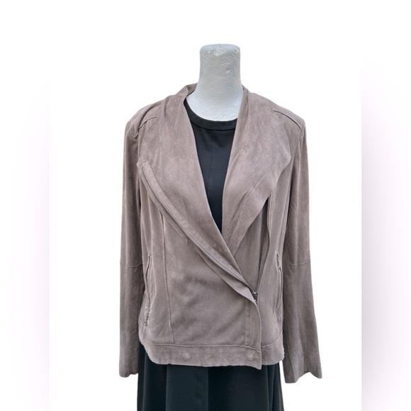 KUT From The Kloth Faux Suede Jacket Women’s‎ Size XL Full Zip Soft Flowy - Picture 1 of 5